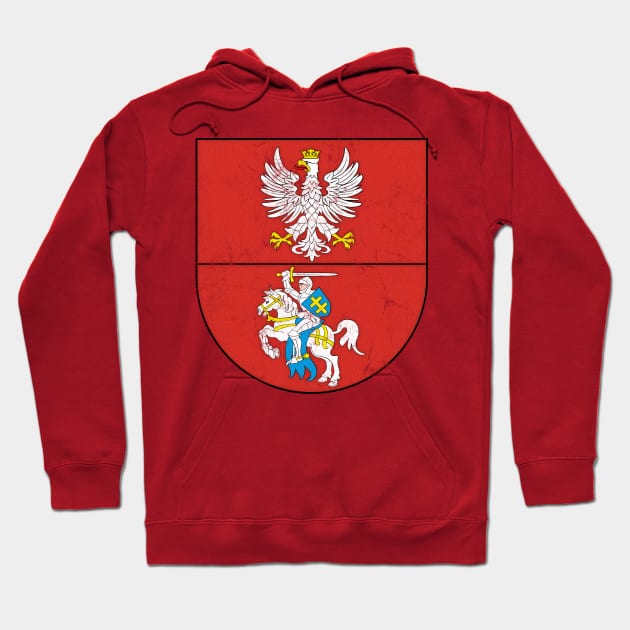 Podlaskie Voivodeship, Poland - Vintage Distressed Style Design Hoodie by DankFutura